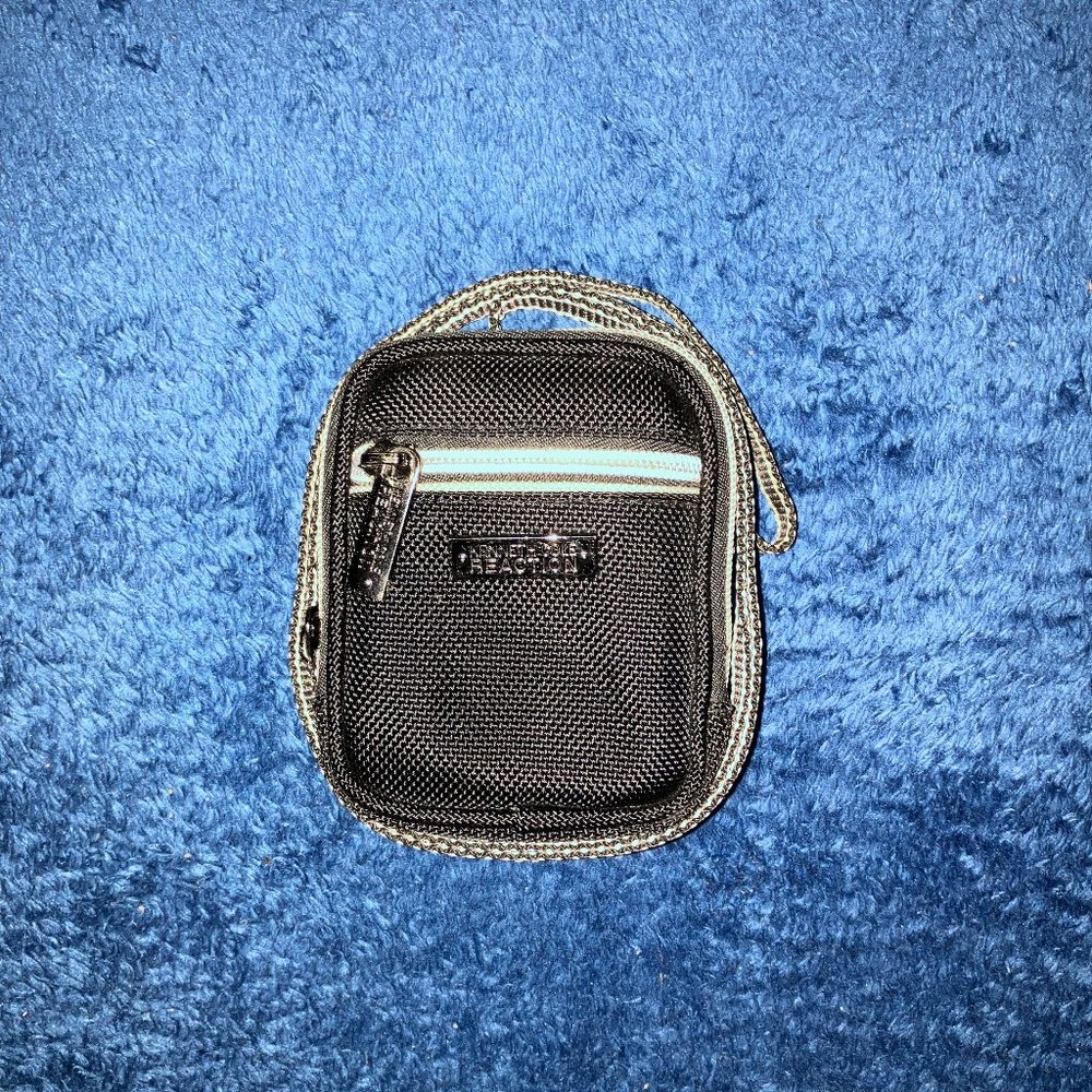 Camera Pouch Case Kenneth Cole Reaction Small Camera Case w/Strap Black and Grey